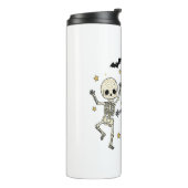 Cute Halloween Dancing Skeletons Thermosbeker (Gedraaid links)