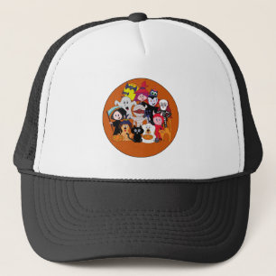 Cute Halloween design ideeën, grappig en cool cart Trucker Pet