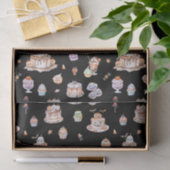 Cute Halloween Dessertpatroon Schort Tissuepapier (Geschenk)