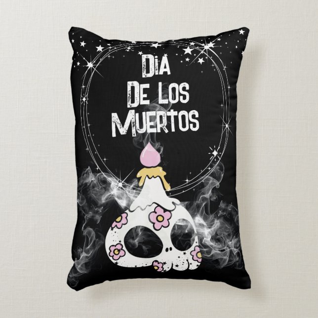 Cute Halloween Dia de Los Muertos Schedel Kussen (Voorkant(Verticaal))