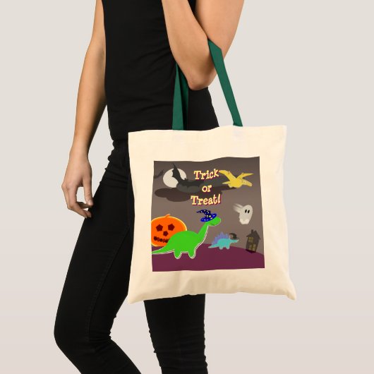 Cute Halloween Dinosaurs Trick or treat Bag Tote Bag (Voorkant (product))