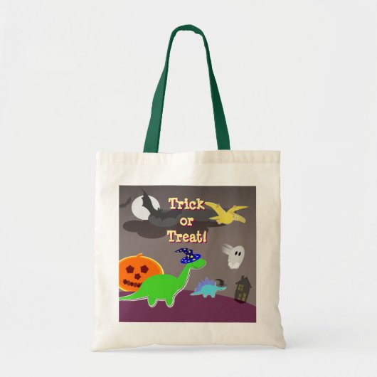 Cute Halloween Dinosaurs Trick or treat Bag Tote Bag (Voorkant)