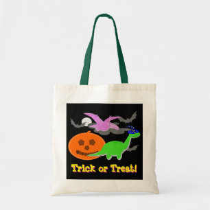 Cute Halloween Dinosaurs Trick or treat Snoep Bag Tote Bag