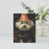 Cute Halloween Dog Briefkaart (Staand voorkant)