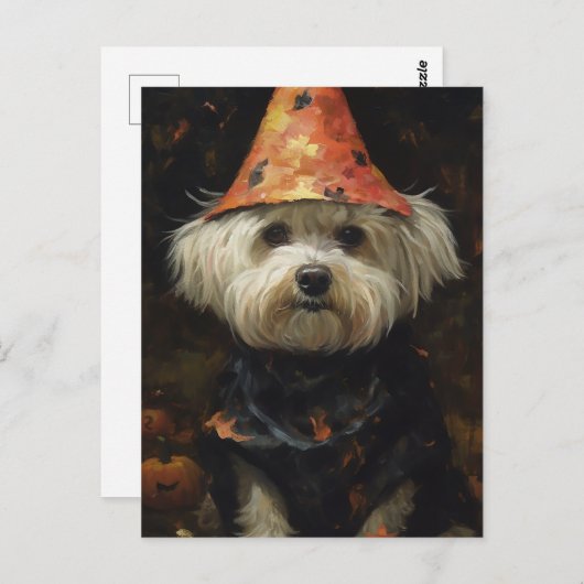 Cute Halloween Dog Briefkaart (Voorkant / Achterkant)