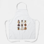 Cute Halloween Dog Cartoon Apron Schort (Voorkant)