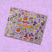 Cute Halloween Doodle Pattern Legpuzzel