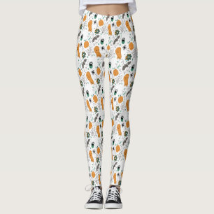 Cute Halloween Doodle Pompoen Spin Spider Geest Leggings