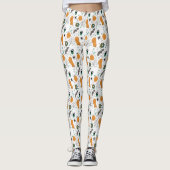 Cute Halloween Doodle Pumpkin Spider Ghost Leggings (Voorkant)
