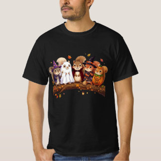 Cute Halloween Eekhoorn Kostuum Herfst T-Shirt