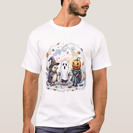 Cute Halloween Egels Kostuum T-shirt (Voorkant)