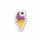 Cute Halloween Eye Scream Ice Cream Sticker (Voorkant)
