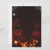 Cute Halloween-feest uitnodigingskaart Kaart (Achterkant)