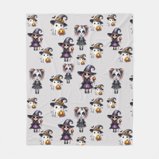 Cute Halloween Fleece Deken (Voorkant)