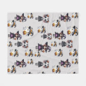 Cute Halloween Fleece Deken (Voorkant (Horizontaal))
