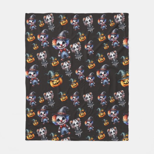 Cute Halloween Fleece Deken (Voorkant)