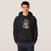 Cute Halloween Fox Witch met maan en Tree Silhou Hoodie (Voorkant volledig)