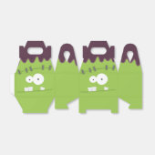 Cute Halloween Frankenstein Monster Face Bedankdoosjes (Uitgevouwen)