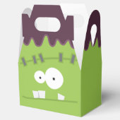 Cute Halloween Frankenstein Monster Face Bedankdoosjes (Geopend)