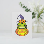 Cute Halloween Frog Briefkaart (Staand voorkant)