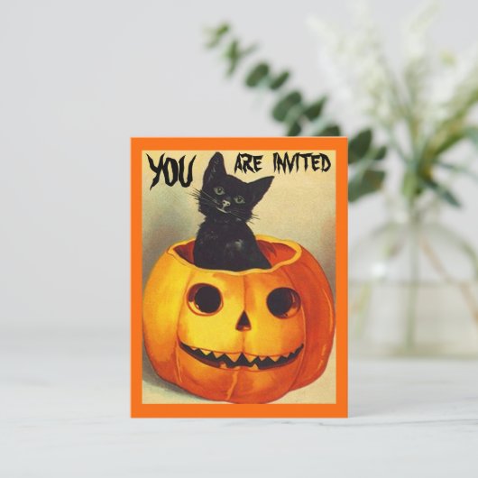 Cute  Halloween Fun Party uitnodigingen (Staand voorkant)