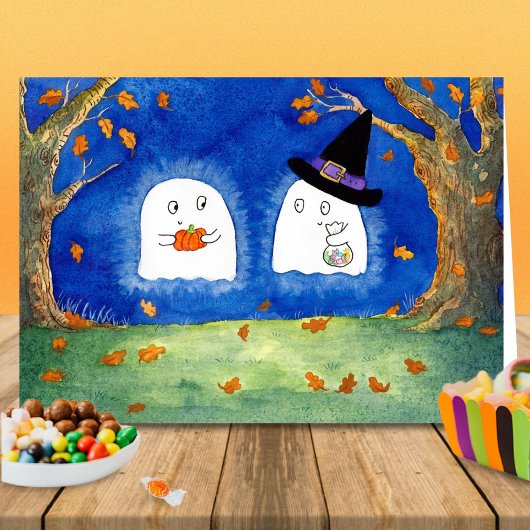 Cute Halloween-gastkaart van Nicole Janes Kaart