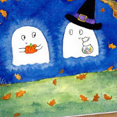 Cute Halloween-gastkaart van Nicole Janes Kaart