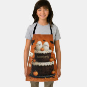 Cute Halloween Geest Cake Een Klein Boe Schort (Insitu)