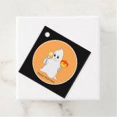 Cute Halloween geest en pompoen Bedankjes Labels (In situ)
