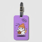 Cute Halloween Geest Esthetiek – Kawaii Bagagelabel (Voorkant (verticaal))