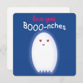 Cute Halloween geest Feestdagenkaart (Voorkant / Achterkant)