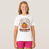 Cute Halloween Geest Pompoen T-Shirt (Voorkant volledig)