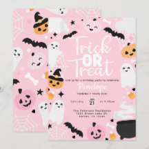 Cute Halloween Geest Pompoen Verjaardagsfeestje