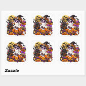 Cute Halloween Geest Sticker | Griezelige Sfeer (Vel)