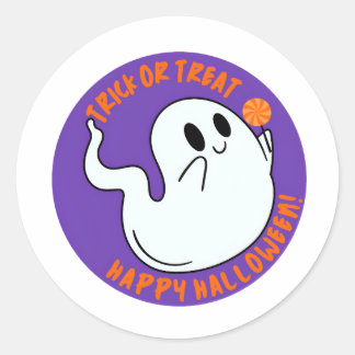 Cute Halloween Geest Sticker – Trick or Treat Kawa