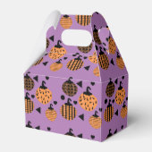 Cute Halloween Geometric Confetti Pomkins Bedankdoosjes (Voorkant Zijde)