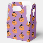Cute Halloween Geometric Confetti Pumpkin Bedankdoosjes (Geopend)