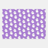 Cute Halloween Ghost and Skulls Patterns Inpakpapier Vel (Voorkant 2)