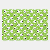 Cute Halloween Ghost and Skulls Patterns Inpakpapier Vel (Voorkant)