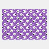Cute Halloween Ghost and Skulls Patterns Inpakpapier Vel (Voorkant)