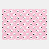 Cute Halloween Ghost and Skulls Patterns Inpakpapier Vel (Voorkant)