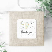 Cute Halloween Ghost Baby Shower Thank You Vierkante Sticker