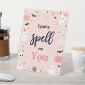 Cute Halloween Ghost Birthday Party Decorations Reclamebord Met Voetstuk (Insitu)