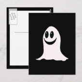 Cute Halloween Ghost Briefkaart (Voorkant / Achterkant)