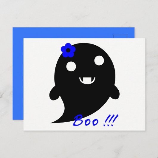Cute Halloween Ghost Briefkaart (Voorkant / Achterkant)
