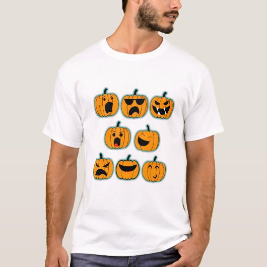 Cute Halloween Ghost Cartoon Design T-shirt (Voorkant)