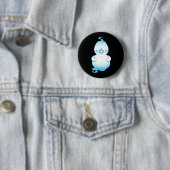 Cute Halloween Ghost Cartoon Ronde Button 5,7 Cm (In situ)