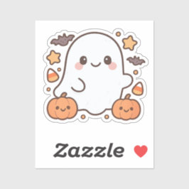 Cute Halloween Ghost Clipart,Fun and Cute Spooky  Sticker