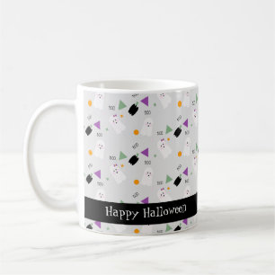 Cute Halloween Ghost Colorful Confetti Koffiemok