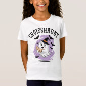 Cute Halloween Ghost Croissant Haunting T-shirt (Voorkant)